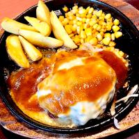 鉄板焼き★チーズハンバーグ